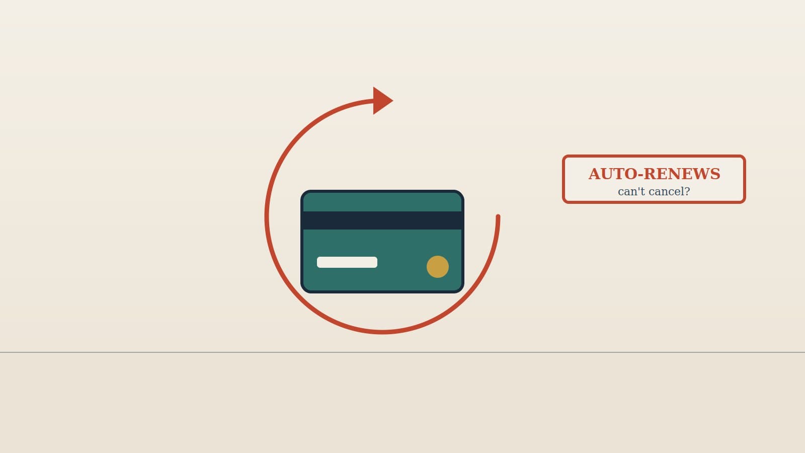 A laptop showing a subscription sign-up screen with a credit card, representing recurring billing